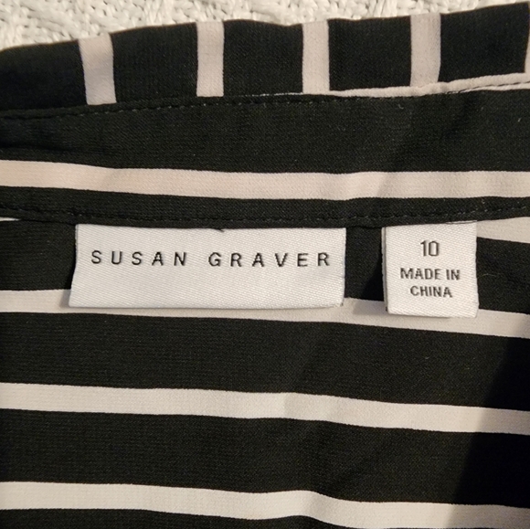 SUSAN GRAVER striped Blouse1 - Picture 8 of 10
